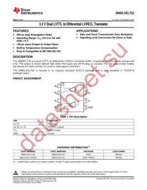 SN65LVELT22D datasheet  